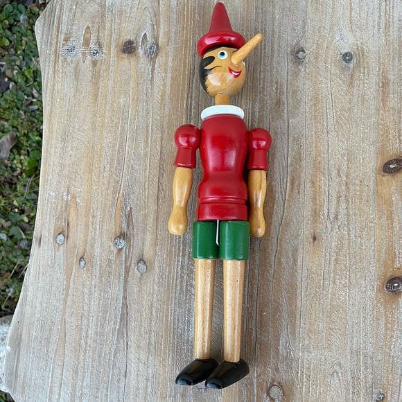 Tonna Other - Vintage Tonna Omegna wood Pinocchio, Articulated